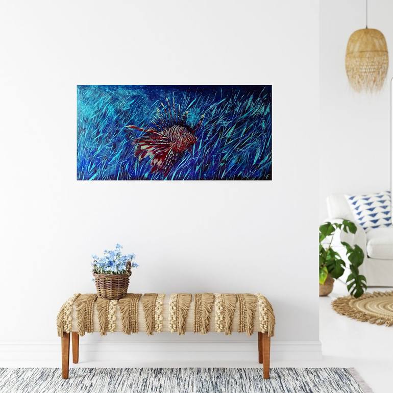 Original Fish Painting by Viktoriya Filipchenko