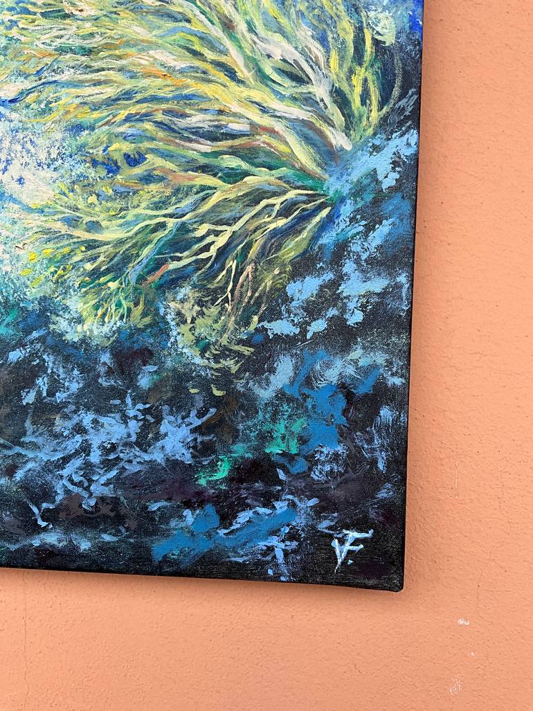 Original Abstract Water Painting by Viktoriya Filipchenko