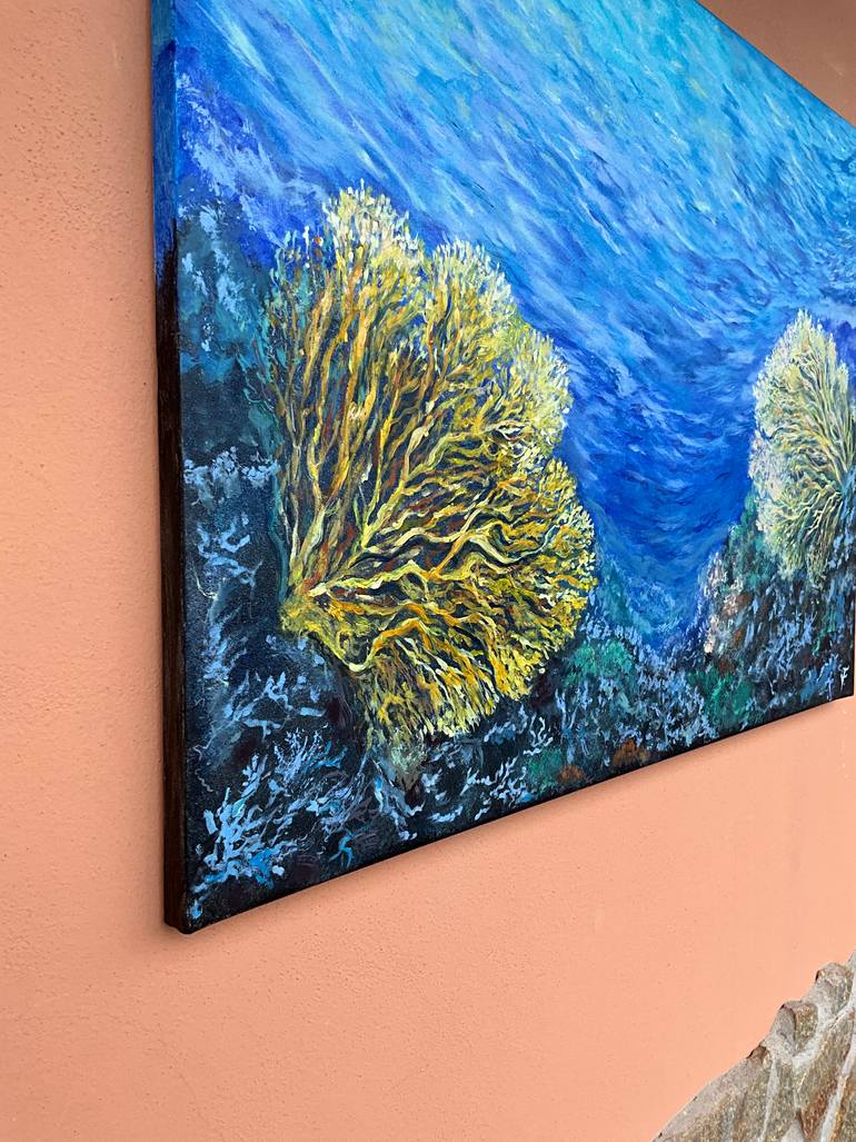 Original Abstract Water Painting by Viktoriya Filipchenko
