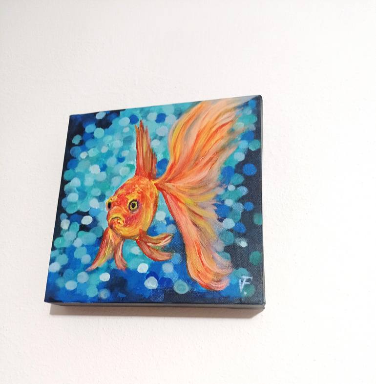Original Abstract Expressionism Animal Painting by Viktoriya Filipchenko