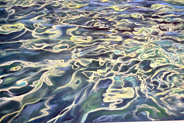 Original Abstract Water Painting by Viktoriya Filipchenko