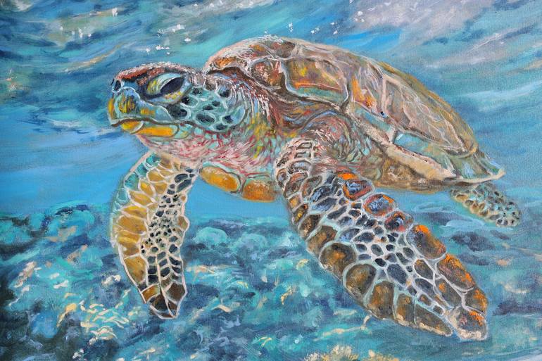 Original Figurative Animal Painting by Viktoriya Filipchenko