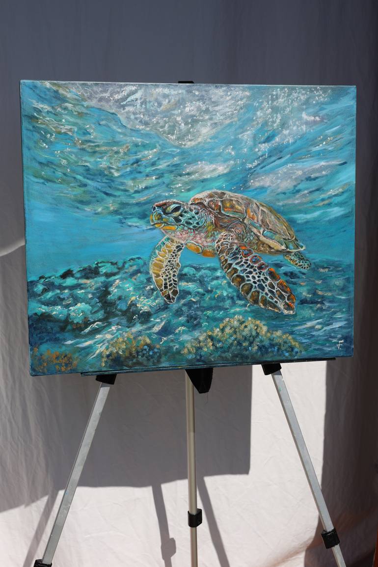 Original Figurative Animal Painting by Viktoriya Filipchenko