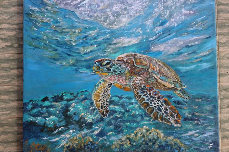 Original Figurative Animal Painting by Viktoriya Filipchenko