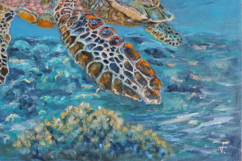 Original Figurative Animal Painting by Viktoriya Filipchenko