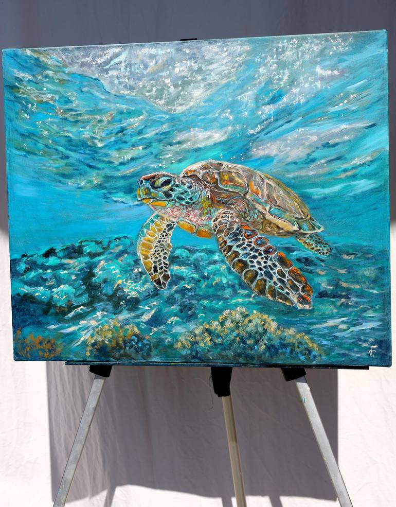 Original Figurative Animal Painting by Viktoriya Filipchenko