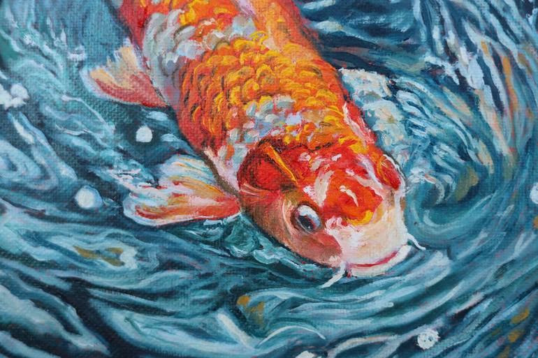 Original Fish Painting by Viktoriya Filipchenko