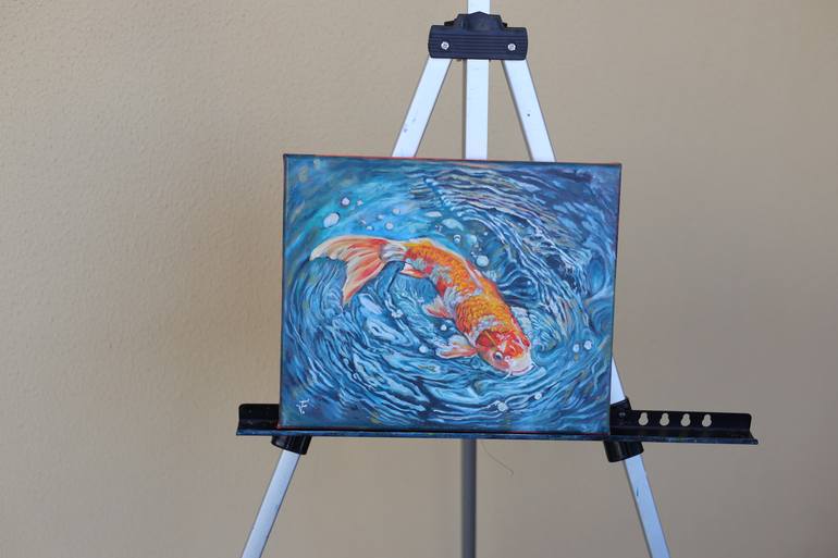 Original Abstract Expressionism Animal Painting by Viktoriya Filipchenko