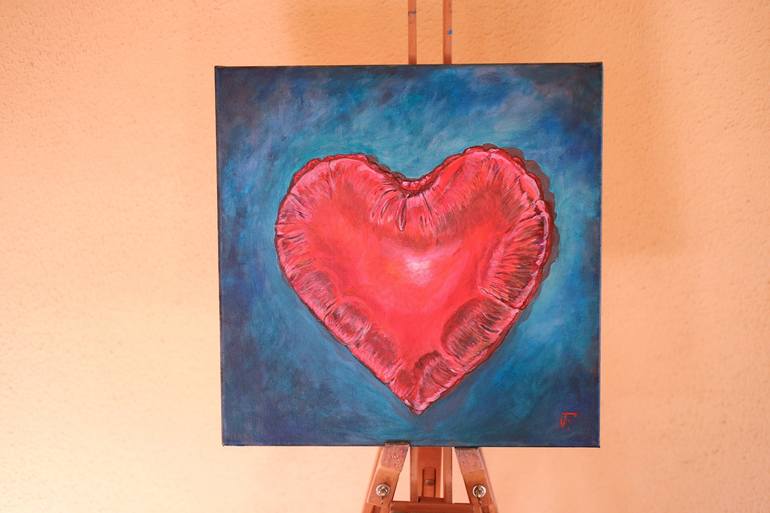 Original Conceptual Love Painting by Viktoriya Filipchenko