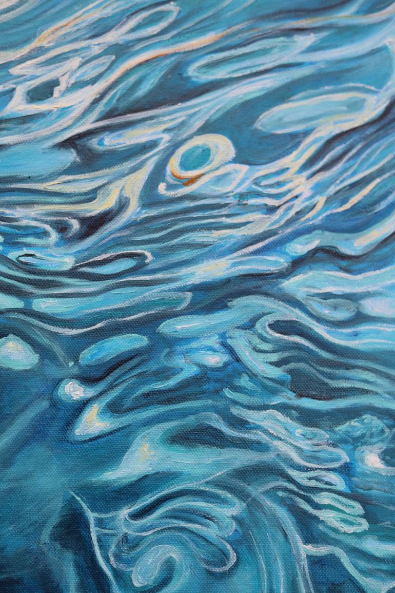 Original Abstract Water Painting by Viktoriya Filipchenko