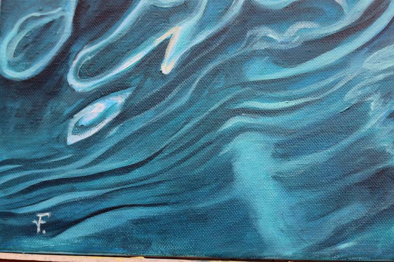 Original Abstract Water Painting by Viktoriya Filipchenko