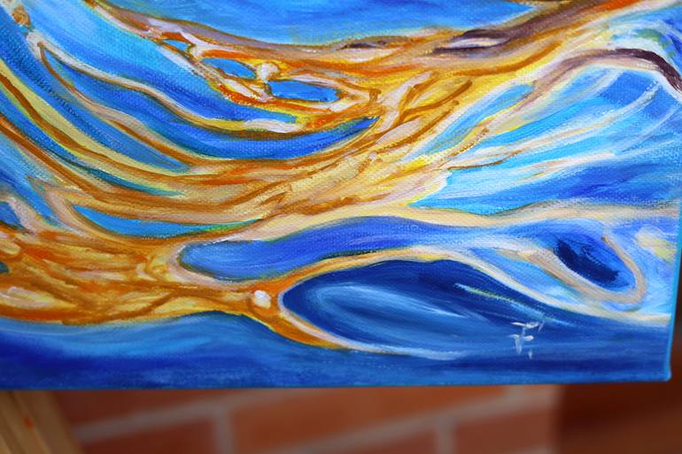 Original Abstract Water Painting by Viktoriya Filipchenko