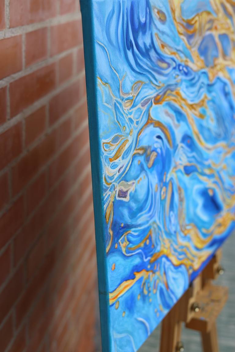 Original Abstract Water Painting by Viktoriya Filipchenko