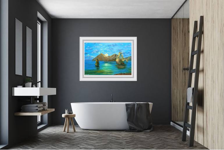 Original Other Seascape Painting by Viktoriya Filipchenko