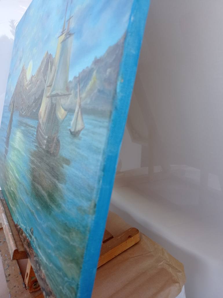 Original Other Seascape Painting by Viktoriya Filipchenko