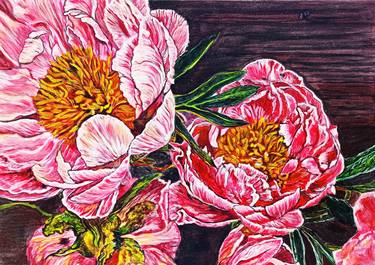 Original Illustration Floral Paintings by Viktoriya Filipchenko