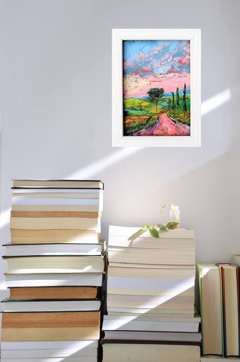 Original Abstract Landscape Painting by Viktoriya Filipchenko
