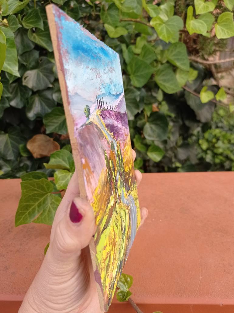Original Abstract Landscape Painting by Viktoriya Filipchenko