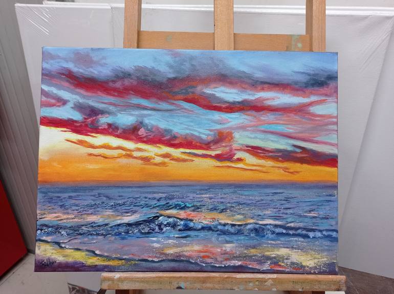 Original Seascape Painting by Viktoriya Filipchenko