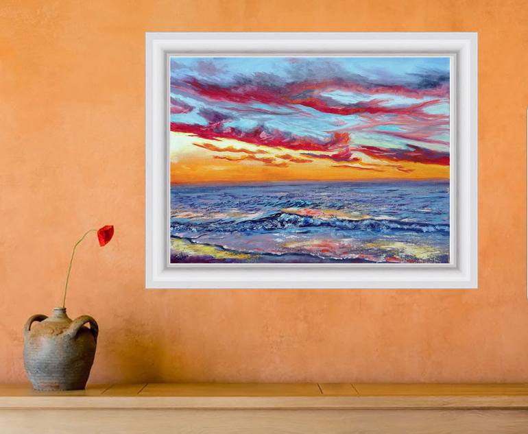 Original Seascape Painting by Viktoriya Filipchenko