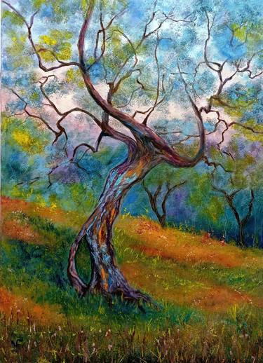Original Abstract Expressionism Tree Paintings by Viktoriya Filipchenko