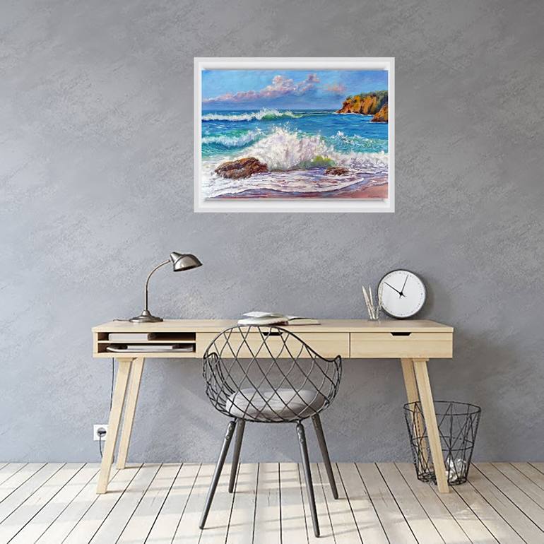 Original Seascape Painting by Viktoriya Filipchenko