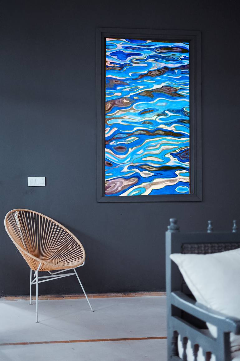Original Abstract Expressionism Water Painting by Viktoriya Filipchenko