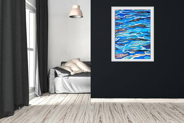 Original Abstract Expressionism Water Painting by Viktoriya Filipchenko