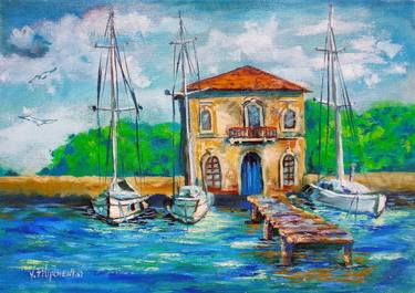 Print of Boat Paintings by Viktoriya Filipchenko