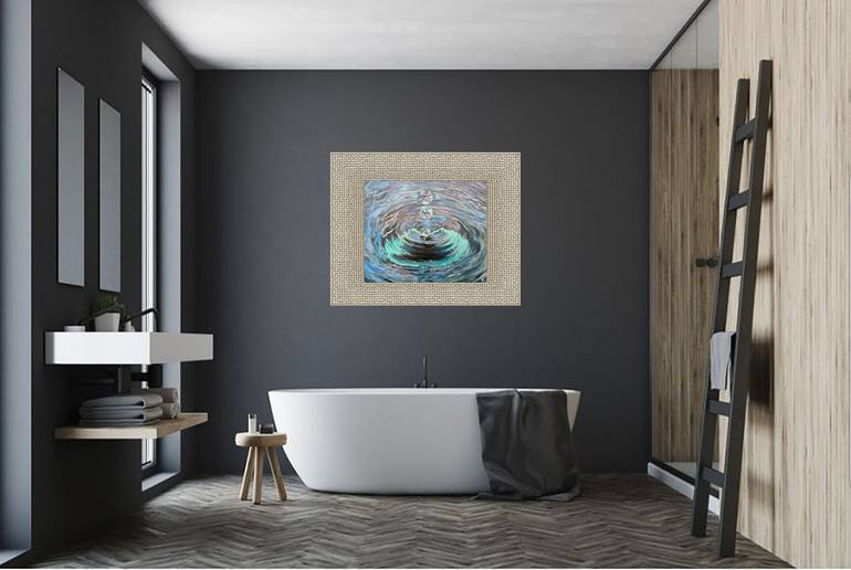 Original Photorealism Water Painting by Viktoriya Filipchenko