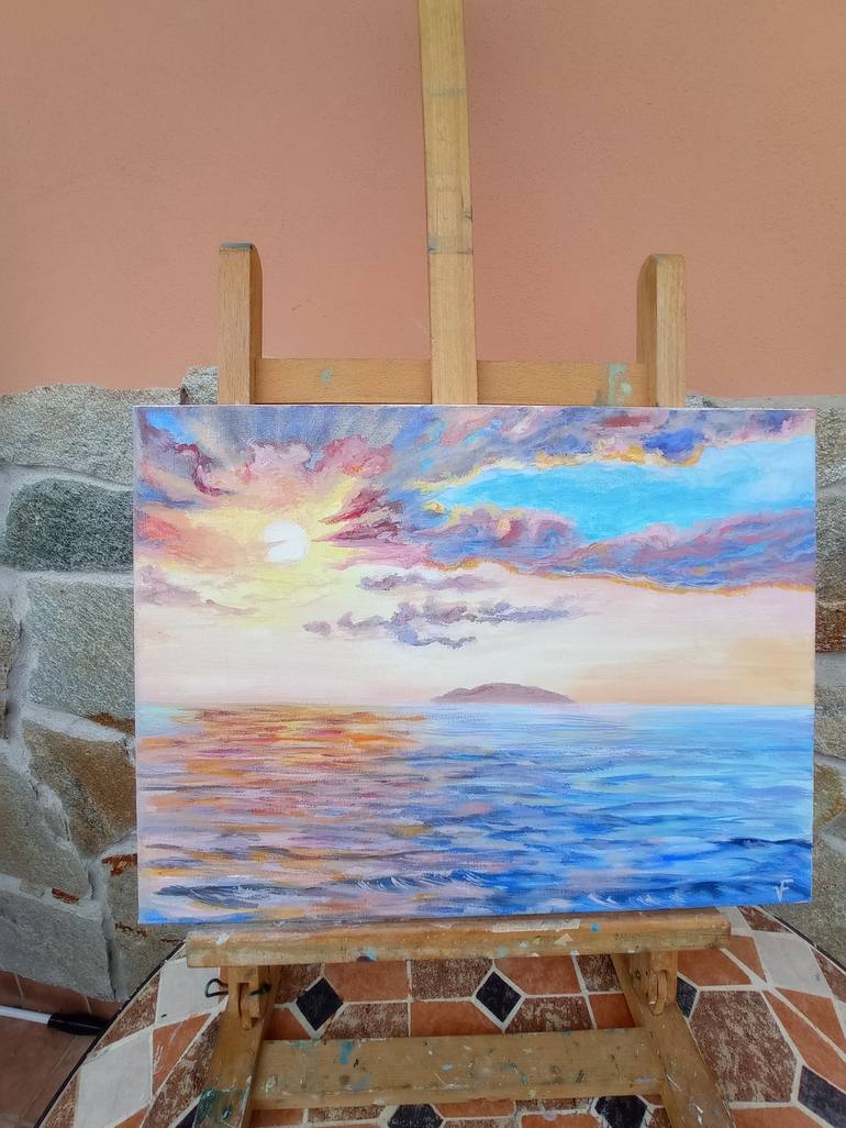 Original Seascape Painting by Viktoriya Filipchenko