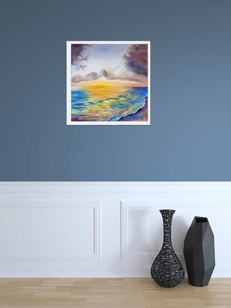 Original Expressionism Seascape Painting by Viktoriya Filipchenko