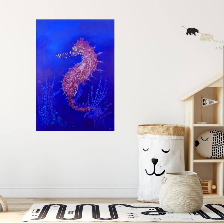 Original Abstract Expressionism Animal Painting by Viktoriya Filipchenko