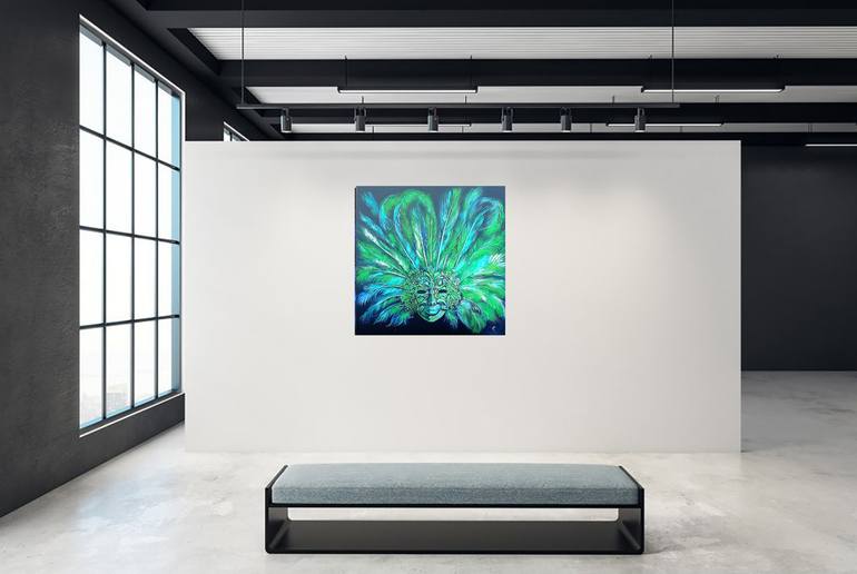 Original Abstract Expressionism Women Painting by Viktoriya Filipchenko