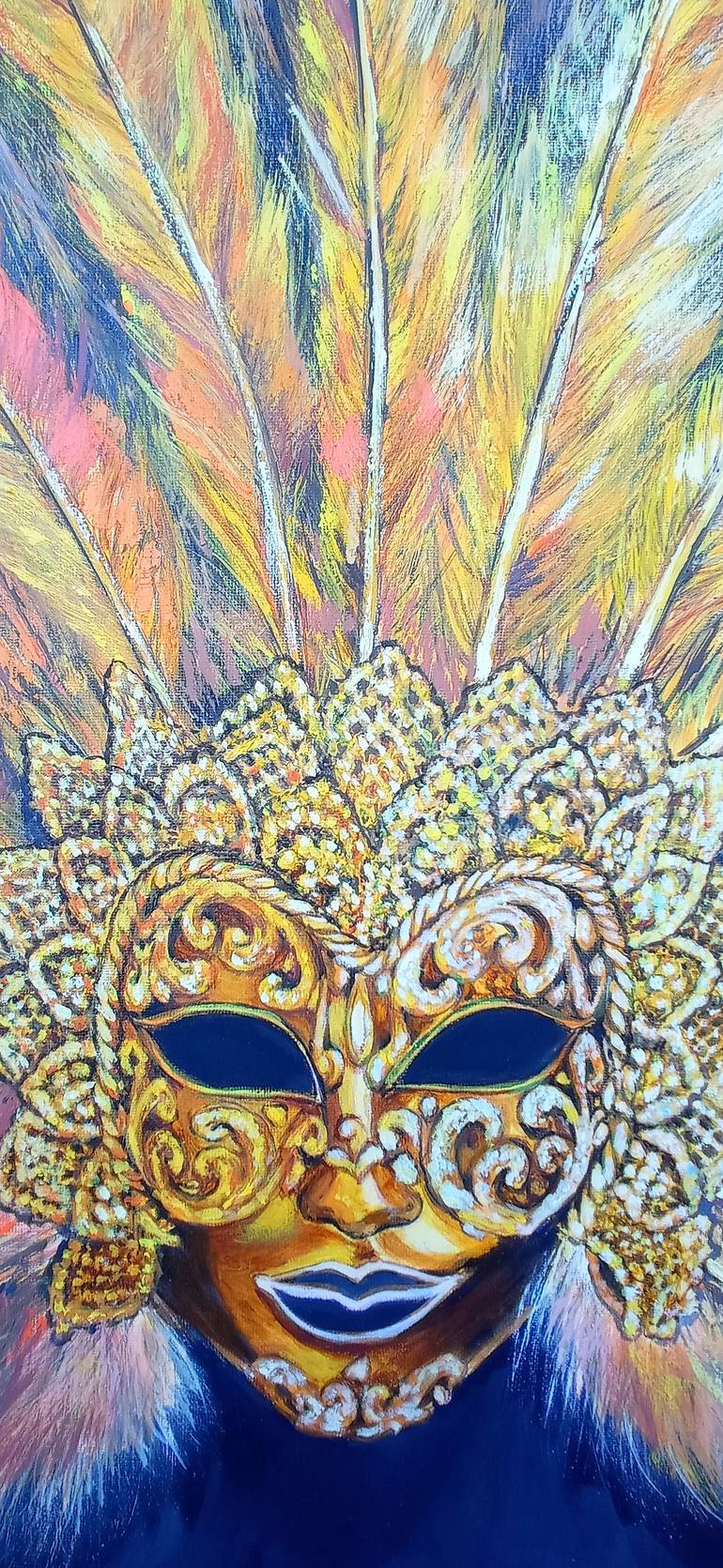 Original Abstract Expressionism Women Painting by Viktoriya Filipchenko