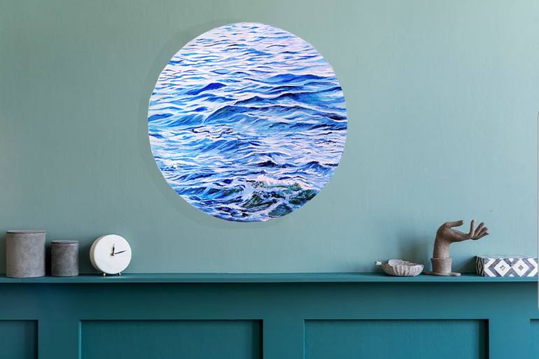 Original Modernism Water Painting by Viktoriya Filipchenko