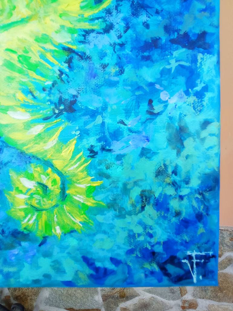 Original Abstract Expressionism Animal Painting by Viktoriya Filipchenko