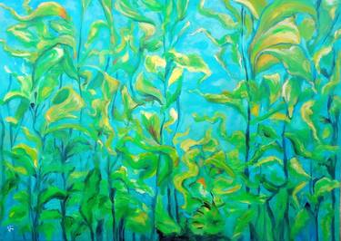 Print of Abstract Expressionism Botanic Paintings by Viktoriya Filipchenko