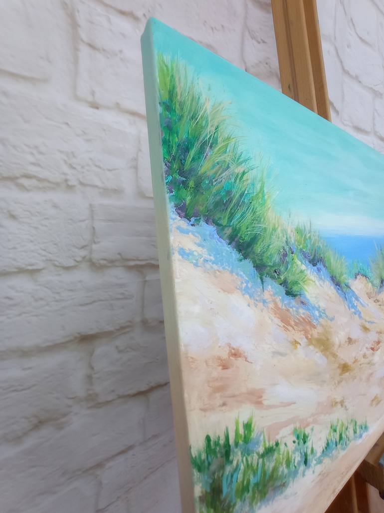 Original Abstract Expressionism Seascape Painting by Viktoriya Filipchenko
