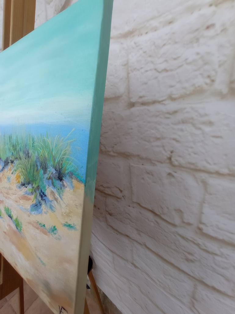 Original Abstract Expressionism Seascape Painting by Viktoriya Filipchenko
