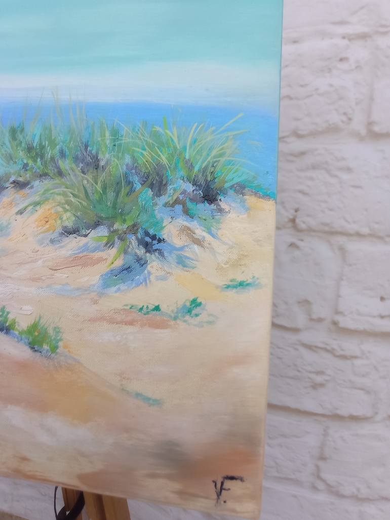 Original Abstract Expressionism Seascape Painting by Viktoriya Filipchenko