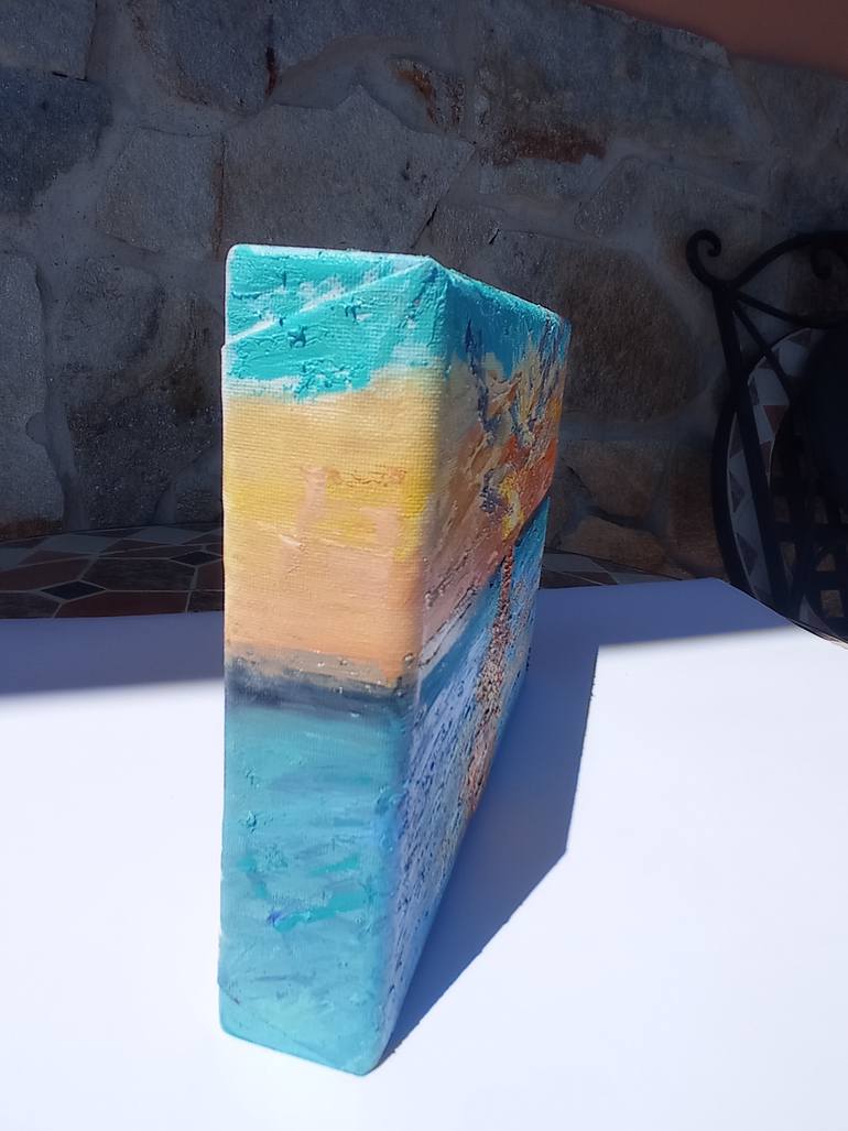Original Abstract Seascape Painting by Viktoriya Filipchenko