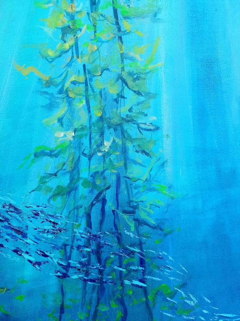 Original Contemporary Fish Painting by Viktoriya Filipchenko
