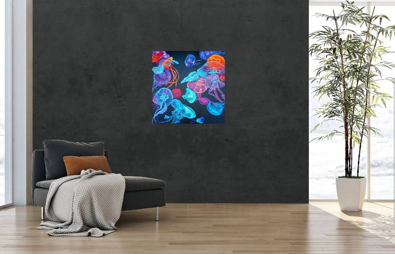 Original Abstract Animal Painting by Viktoriya Filipchenko