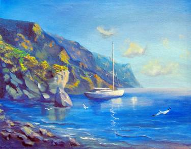 Original Expressionism Seascape Paintings by Viktoriya Filipchenko