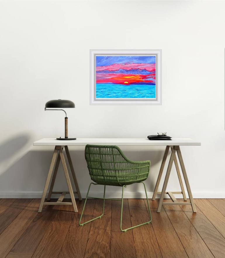 Original Contemporary Seascape Painting by Viktoriya Filipchenko