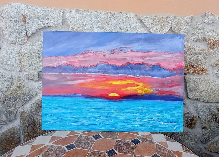 Original Seascape Painting by Viktoriya Filipchenko