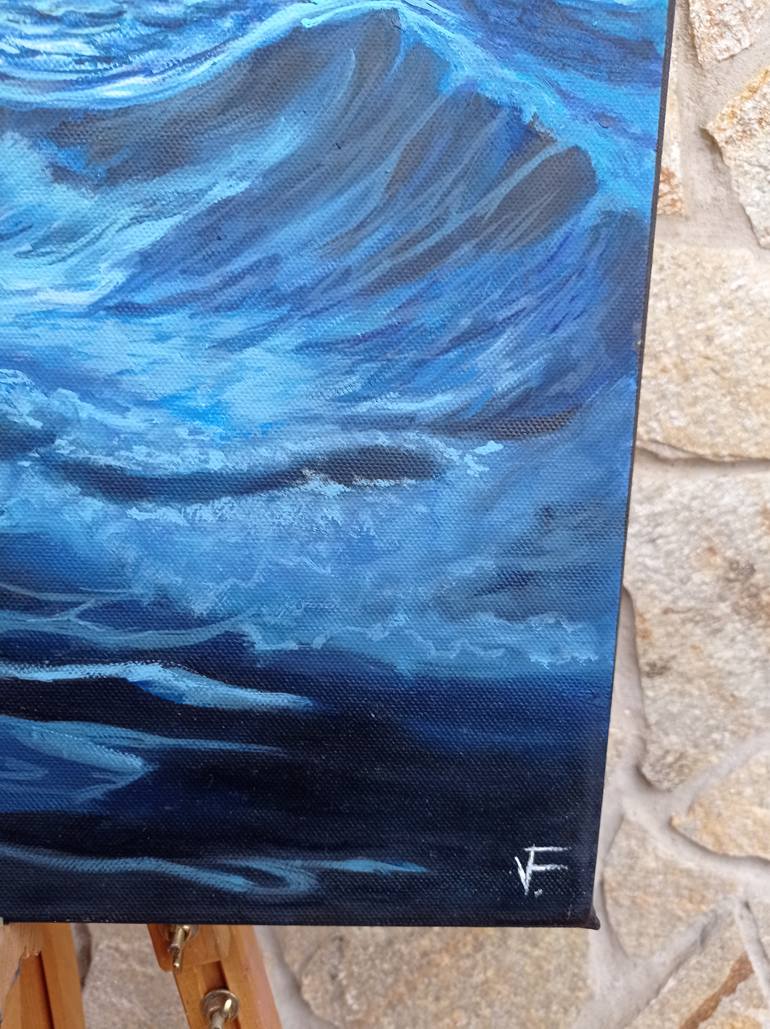 Original Abstract Water Painting by Viktoriya Filipchenko