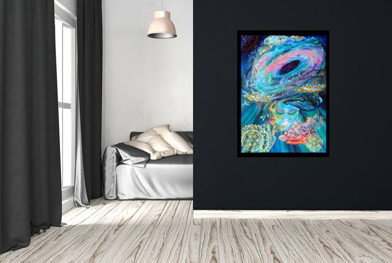 Original Abstract Fantasy Painting by Viktoriya Filipchenko