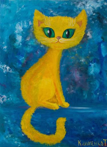 Print of Cats Paintings by Tetiana Klymenko